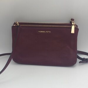 Michael Kors Burgundy Crossbody Bag